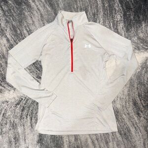 Under Armour Cream Quarter-Zip Top